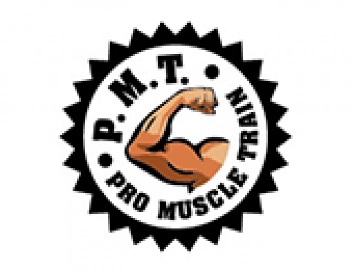 pro muscle train logo